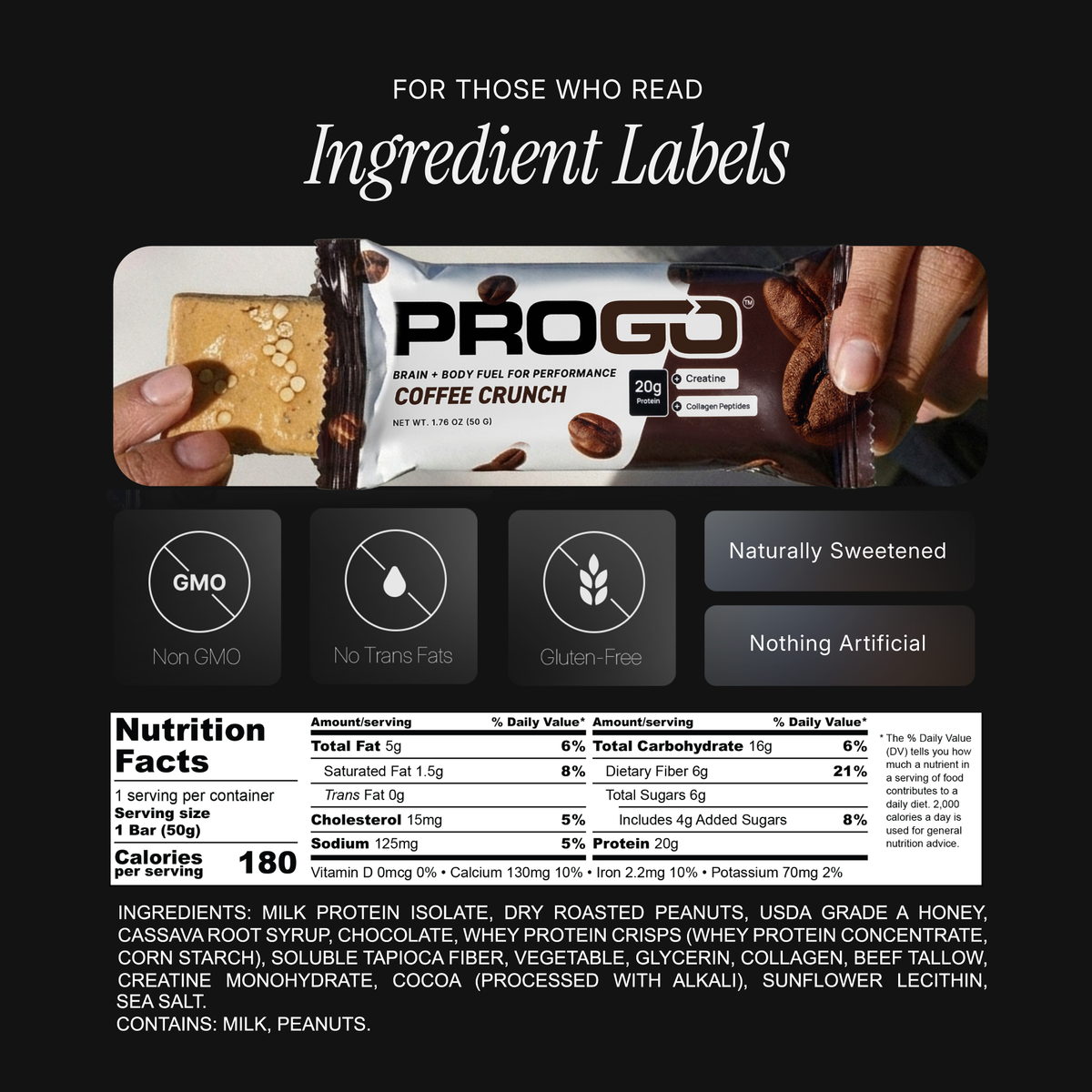 ProGo Bars Cappuccino  Crunch 12 Pack