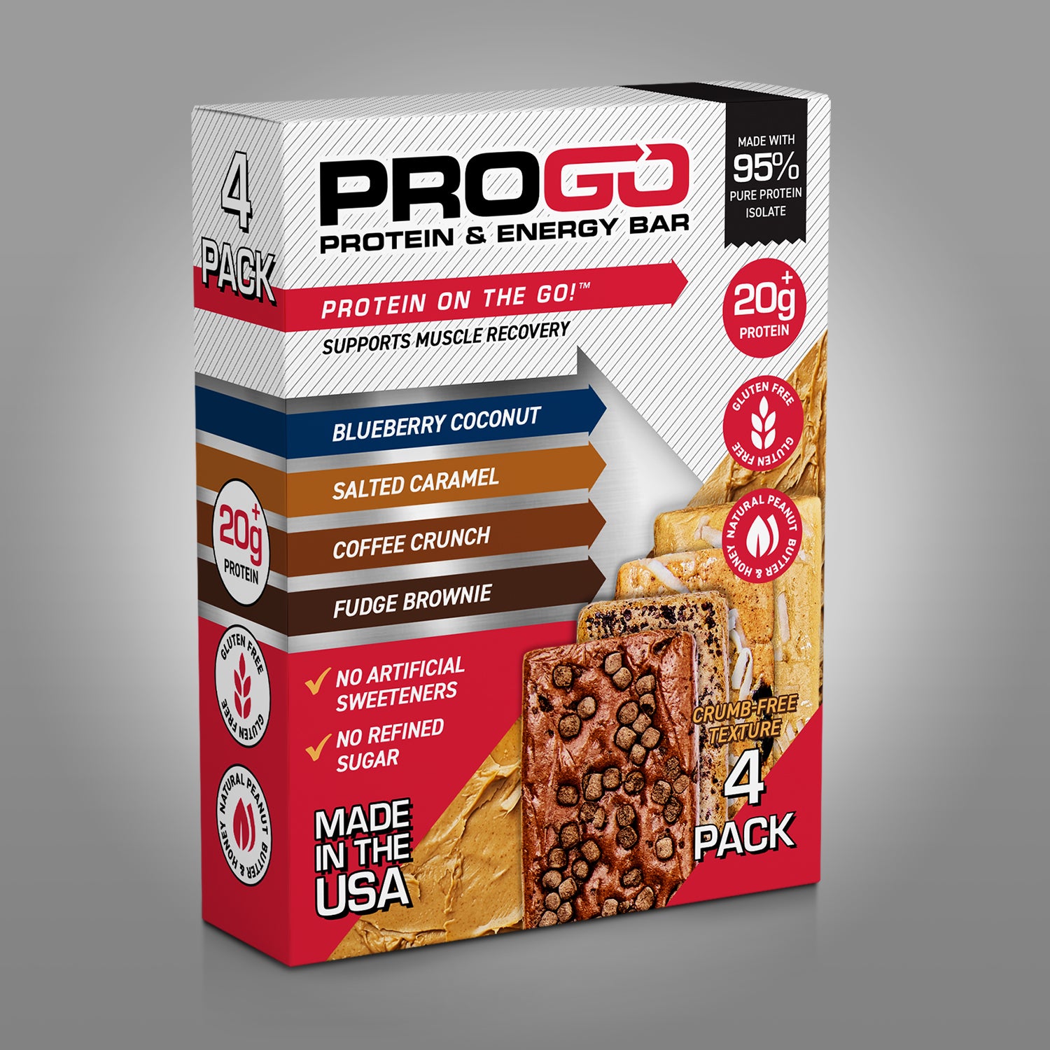 ProGo Protein Bars (Starter Pack | 4-Count)